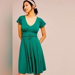 Anthropologie Green Dress